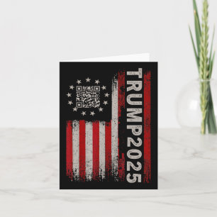 Tarjeta Funny presidente de Qr Trump 4547 Tee Trump