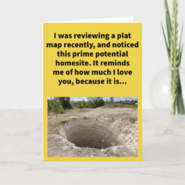 Tarjeta Funny Pun A Hole Lot Feliz Aniversario