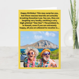 Tarjeta Funny Pun A Low "Ha" Happy Birday