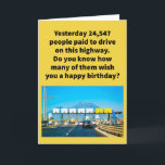 Tarjeta Funny Pun All Tolted Happy Birthday<br><div class="desc">Tuve el privilegio frecuente de conducir en el Will Rogers Turnpike cuando viajaba a casa de Farmington, Missouri desde Oklahoma mientras asistía a la escuela de odontología en OU. Se paga un número modesto, pero la carretera está siempre en excelentes condiciones. Si están orientados al detalle, se me ocurrió el...</div>