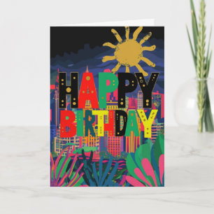 Tarjeta Funny Pun Birthday Desea Saludo Temático De La Ciu