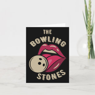 Tarjeta Funny Pun Bowling Stone