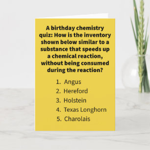 Tarjeta Funny Pun Cattle List Happy Birday