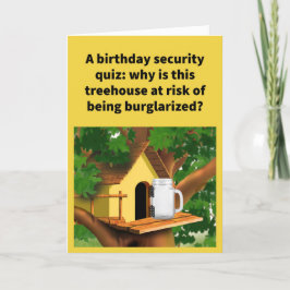 Tarjeta Funny Pun Door es un cumpleaños feliz de Jar