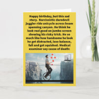 Funny Pun Juggler Vain Happy Birday