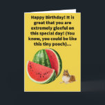 Tarjeta Funny Pun Melon Collie Feliz cumpleaños<br><div class="desc">¡Es bueno ser feliz en tu cumpleaños! Si Lassie tuviera cachorros en medio de un parche de cantaloupe,  esos pequeños caninos serían bebés melones collie,  ¿verdad? ¡Por favor,  disfruta de esta divertida tarjeta de cumpleaños feliz!</div>