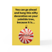 Funny Pun Navidades a la menta Feliz Navidad