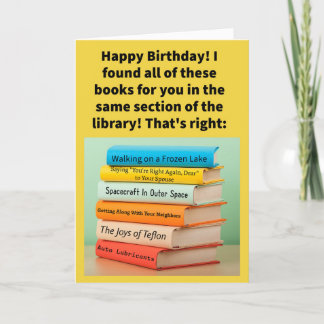Tarjeta Funny Pun No Fricción Feliz Cumpleaños