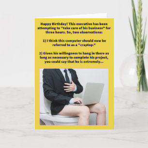 Tarjeta Funny Pun Paciente Consticio Feliz Cumpleaños