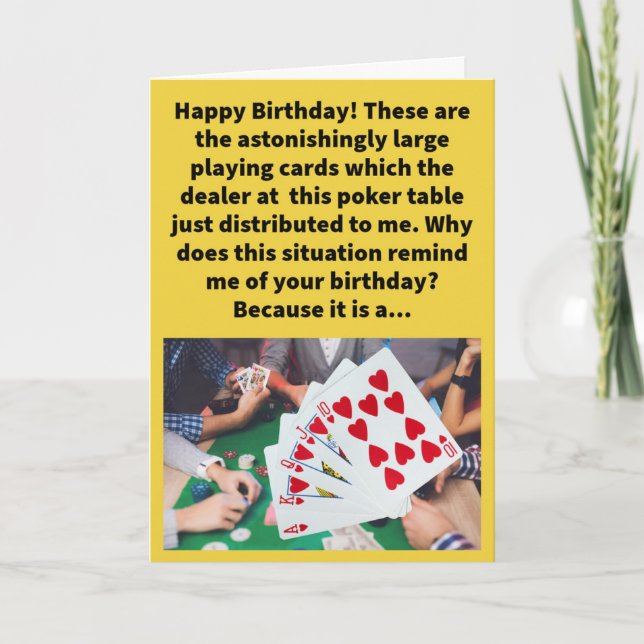 Tarjeta Funny Pun Realmente Gran Trato Feliz Cumpleaños (Anverso)