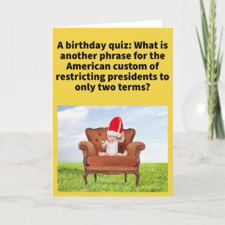 Tarjeta Funny Pun Reign Check Feliz Cumpleaños