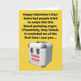 Tarjeta Funny Pun Stole My Heart El día de San Valentín