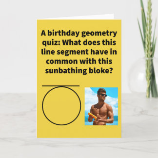 Tarjeta Funny Pun Tan Gents Happy Birday Card