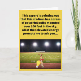 Tarjeta Funny Pun Viene Hola