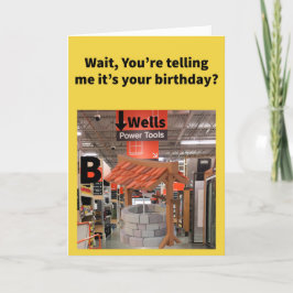 Tarjeta Funny Pun Well Aisle B Cumpleaños