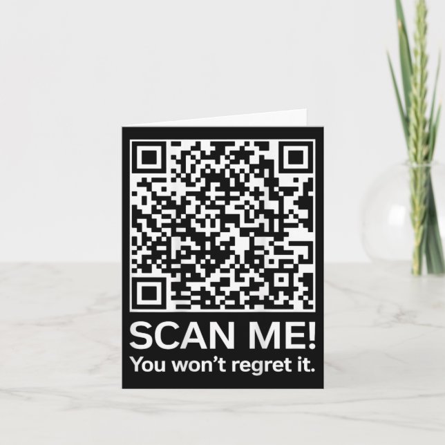 Tarjeta Funny Qr presidente Trump 4547 Trump código de bai (Anverso)