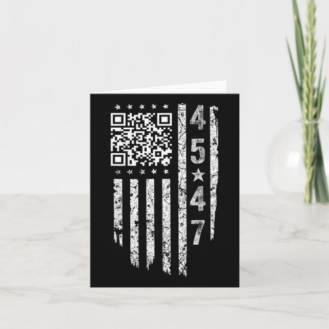 Tarjeta Funny Qr presidente Trump código de baile (Anverso)