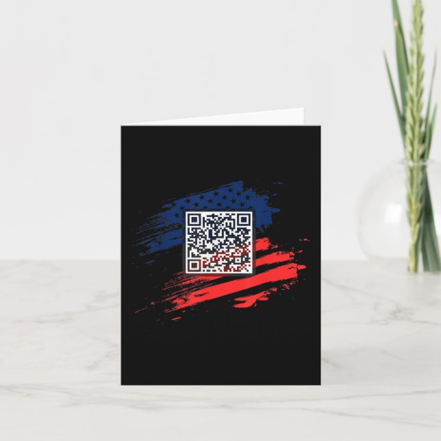 Tarjeta Funny Qr presidente Trump código de baile (Anverso)