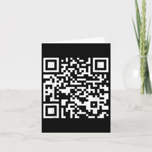 Tarjeta Funny Qr presidente Trump, código de baile (en Byc