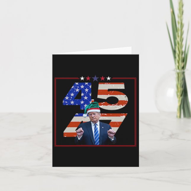 Tarjeta Funny Qr presidente Trump código de baile (en negr (Anverso)