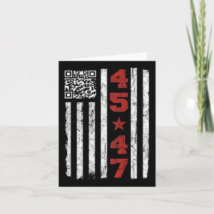 Tarjeta Funny Qr presidente Trump, código de baile Trump 4