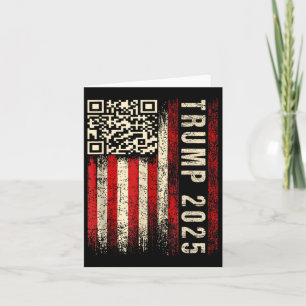 Tarjeta Funny Qr Presidente Trump Inauguración Día 2025 Da