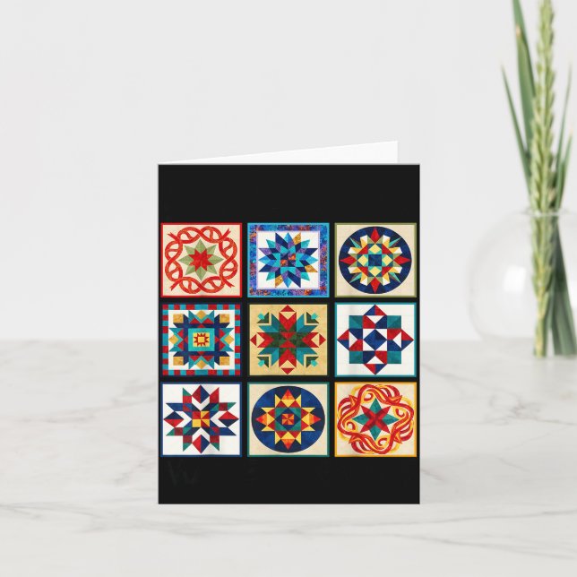 Tarjeta Funny Quilting Sewing Make A Quilt Patterns Quilte (Anverso)