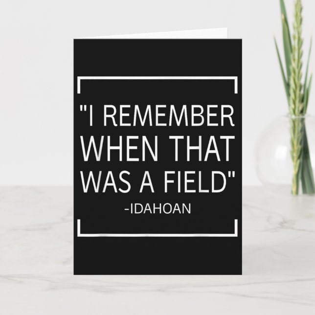 Tarjeta Funny Quotes Saying - I Remember When That Was A F (Anverso)