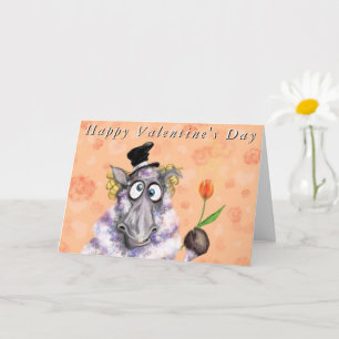 Tarjeta Funny Ram El día de San Valentín Card