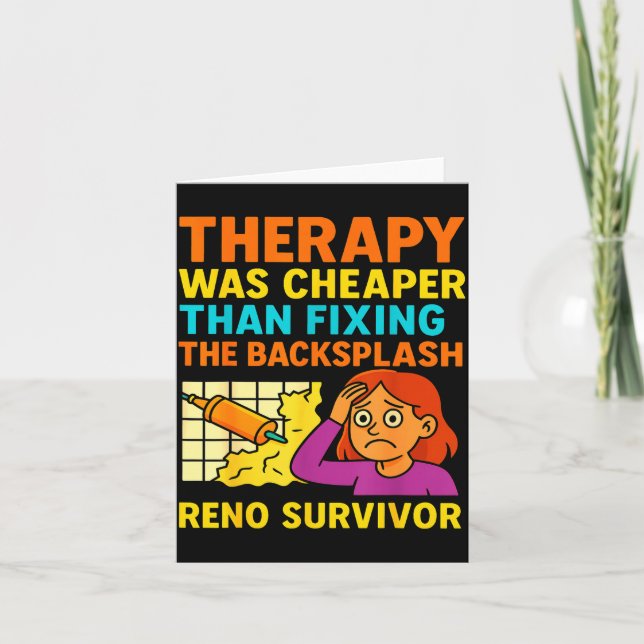 Tarjeta Funny Renovation Remodeling Diy Construction New H (Anverso)