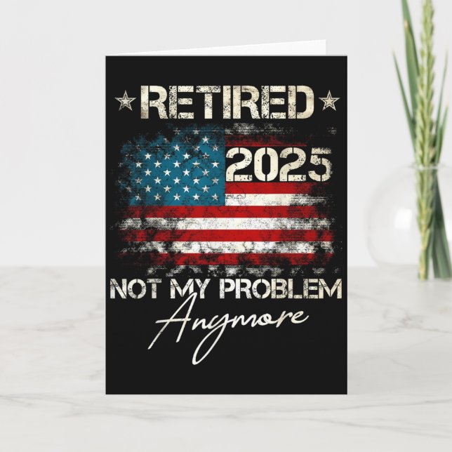 Tarjeta Funny Retirement For Dad Men Women. Uni Retired 20 (Anverso)