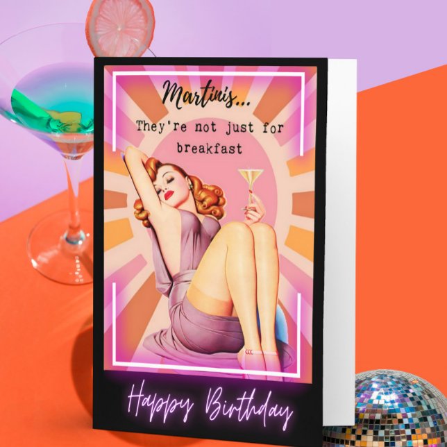 Tarjeta Funny Retro Birthday Card Best Friend-Sassy-Martin (Subido por el creador)