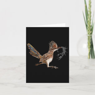 Tarjeta Funny Roadrunner Scorpion Road Runner Bird Hunter