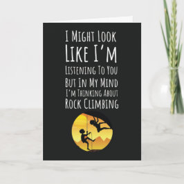 Tarjeta Funny Rock Climber Cards Climbing Sports