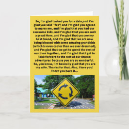 Tarjeta Funny Rotonda Pun Feliz Aniversario