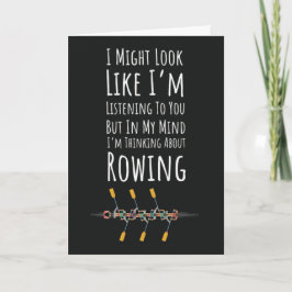 Tarjeta Funny Rower Cards Rowing Crew Sport Bot