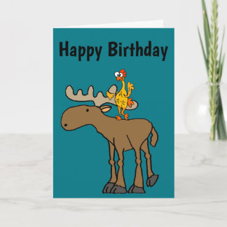 Tarjeta Funny Rubber Chicken Rige Moose Personalizado