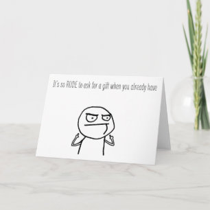 Tarjeta Funny Rude Love & Aniversario & Birday Card