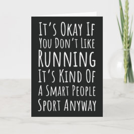 Tarjeta Funny Running Ornaments Runner Sports Athlete