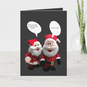 Tarjeta Funny Santa Chiste
