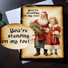 Tarjeta Funny Santa Navidades