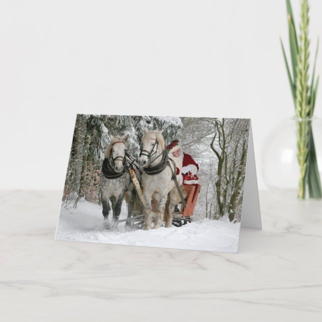 Tarjeta Funny Santa Navidades (Anverso)