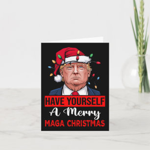 Tarjeta Funny Santa Trump se tiene una feliz Navidad