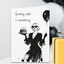 Tarjeta Funny Sarcastic Aging Birthday