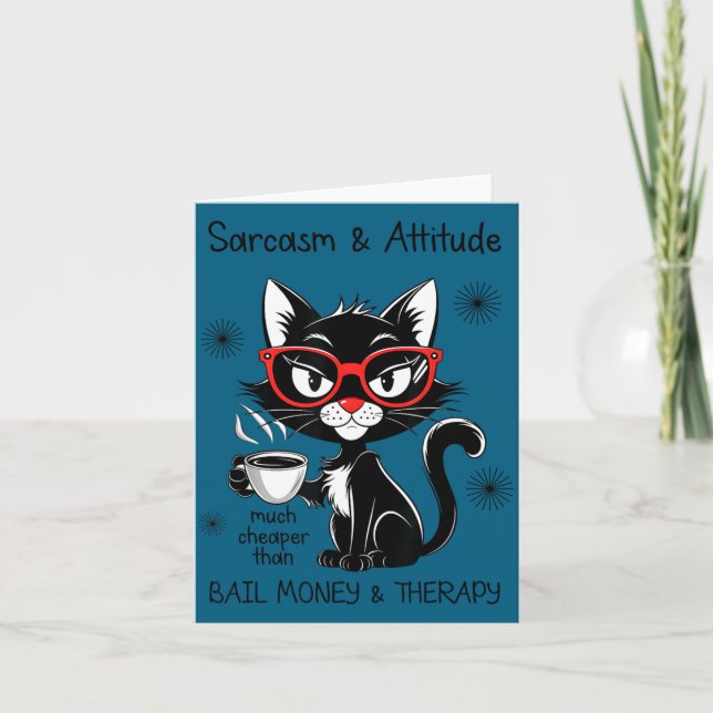 Tarjeta Funny Sarcastic Rude Sayings Sarcasm And Attitude  (Anverso)