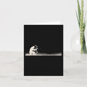 Tarjeta Funny Sasquatch Bow Hunter Bigfoot Bow Deer Huntin