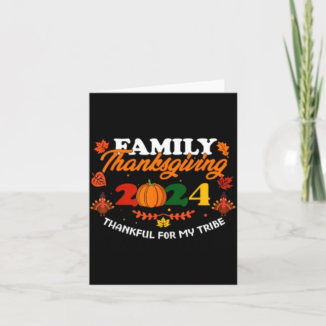 Tarjeta Funny Saying Quote Gift Family Thanksgiving 2024 T (Anverso)