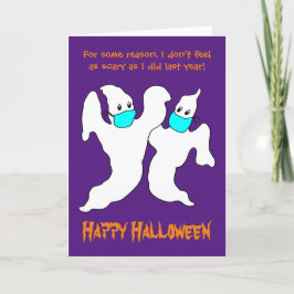 Tarjeta Funny Scary Ghost Halloween