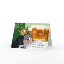 Funny Schnauzer Personalizado St. Patrick's Day