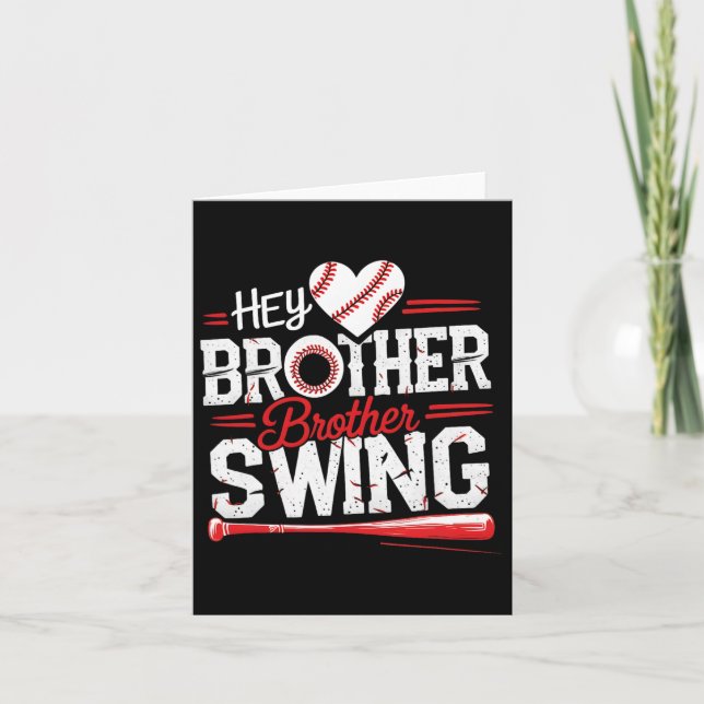 Tarjeta Funny Sell Hey Brother Swing (Anverso)
